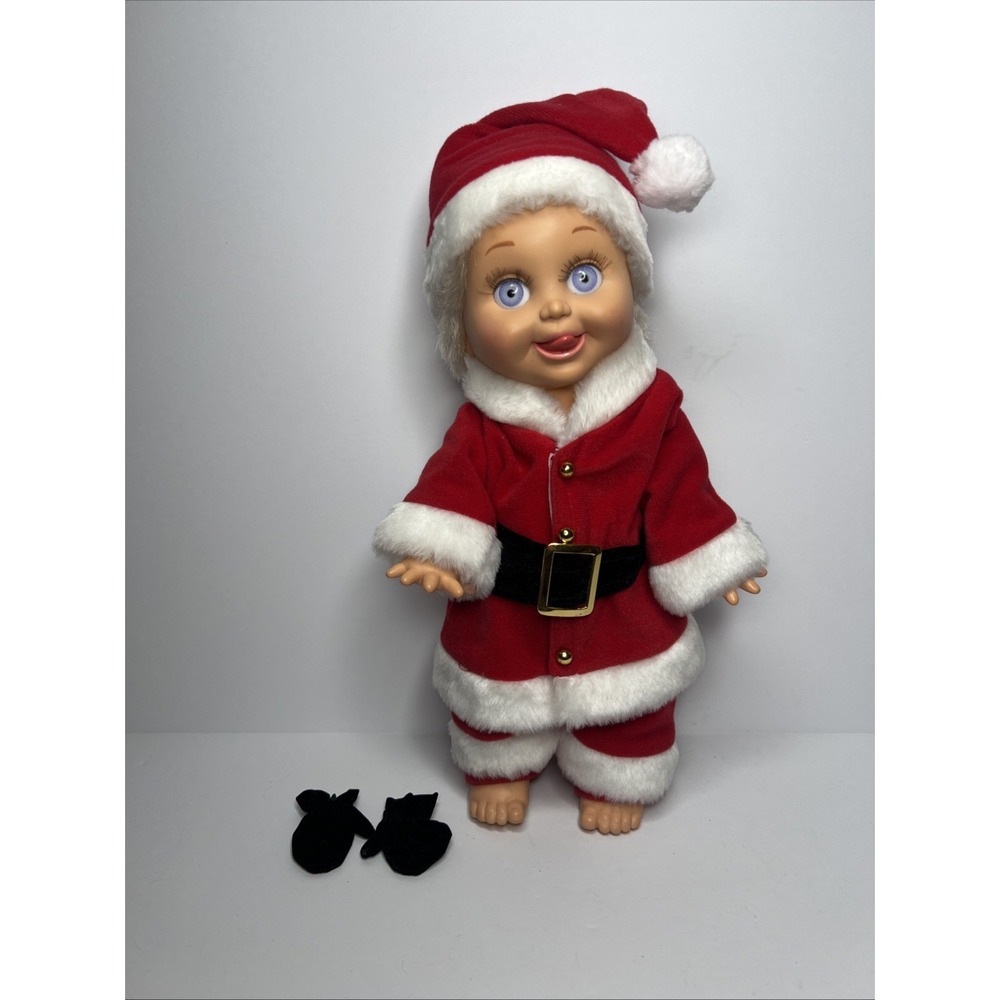 Vintage 1990 Galoob Baby Face So Delightful DeeDee #8 Doll Santa Outfit
